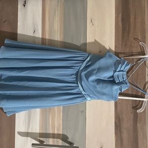 Alfred Angelo high neck short bridesmaid dress